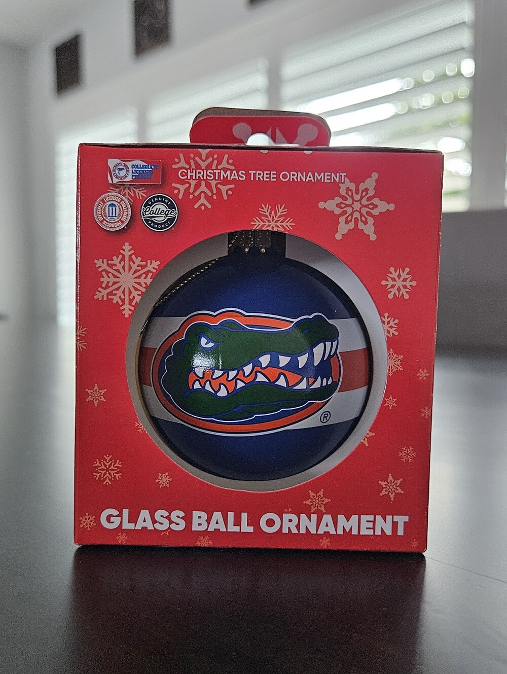 Florida Gators Glass Ball Ornament